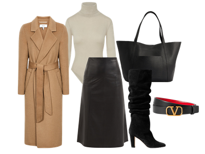 How To Wear A Leather Midi Skirt - My Style Vita