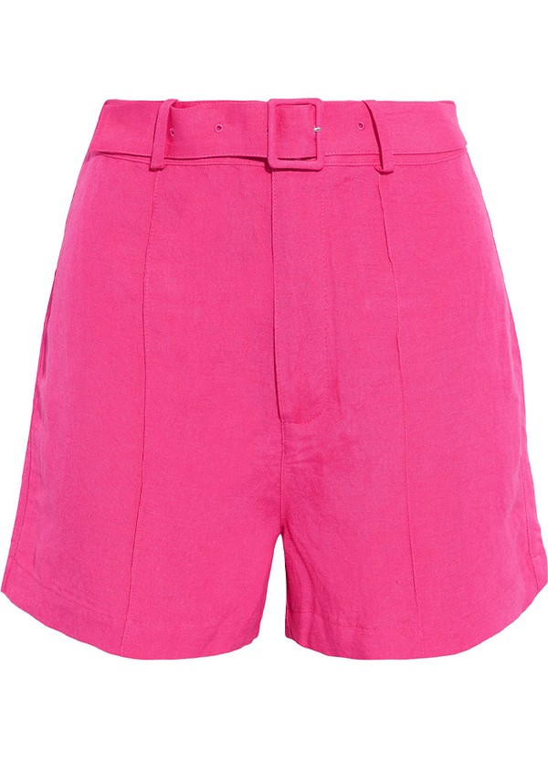 Belted Linen-Blend Shorts from Solid & Striped