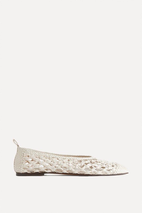 Crochet Leather Ballerinas from ARKET
