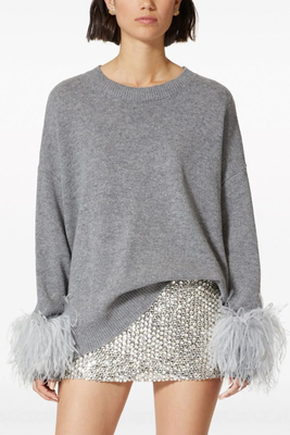 Wool Jumper With Feathers from Valentino