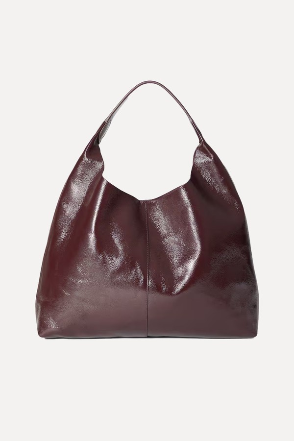 x from Large Patent-Leather Tote Bag, £175 | & Other Stories