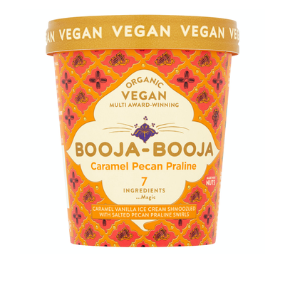 Organic Caramel Pecan Praline Ice Cream from Booja Booja