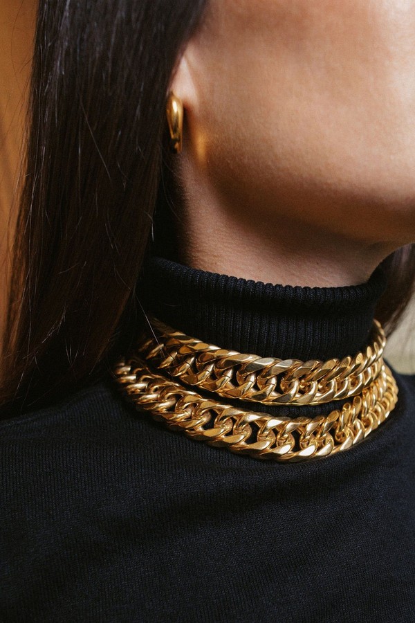 The Gold Juliet Choker from Anisa Sojka