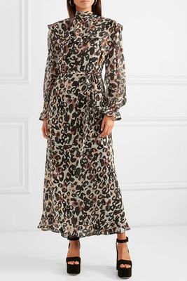 Sonia Rykiel Leopard Print Silk Chiffon Midi Dress, £1,280