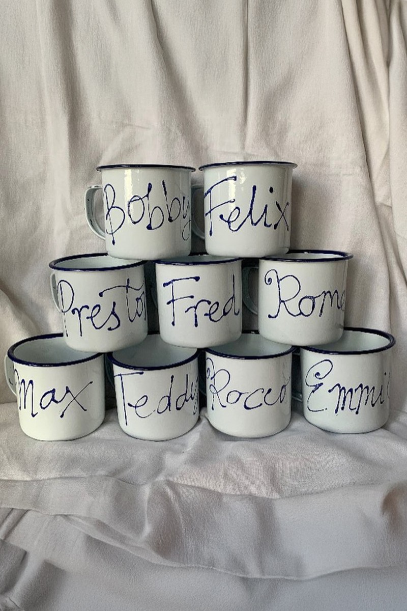 Personalised Enamelware from   Dish Enamelware