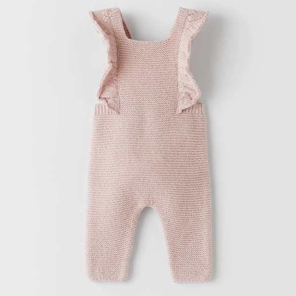 Openwork Knit Romper