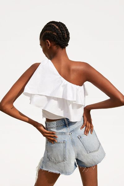 Asymmetric Frilled Top from Zara