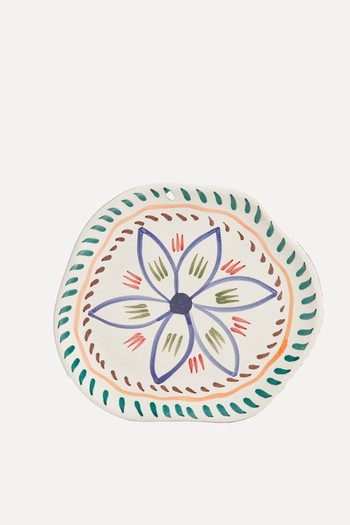 Ceramic Floral Desert Plate from Zara