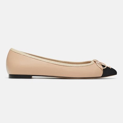 Two-Tone Flat Shoes from Zara