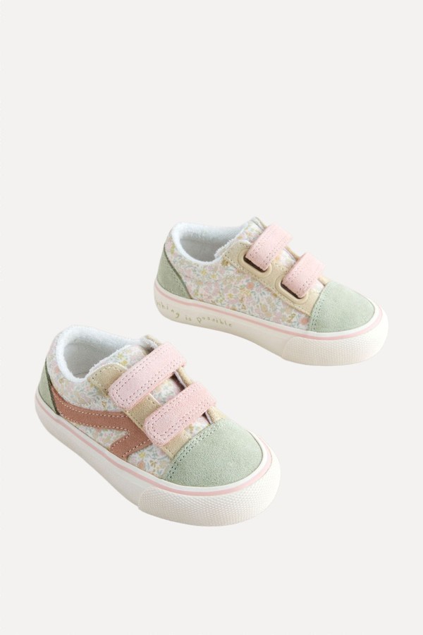 Floral Standard Fit Touch Fastening Trainers from Next