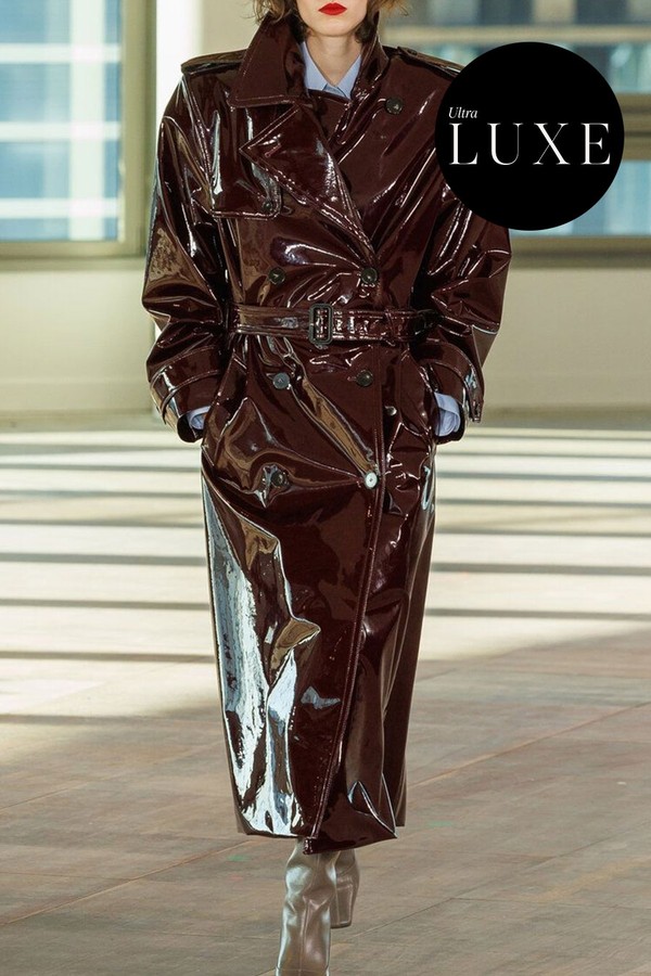 Patent Vegan Leather Trench Coat from Stella McCartney