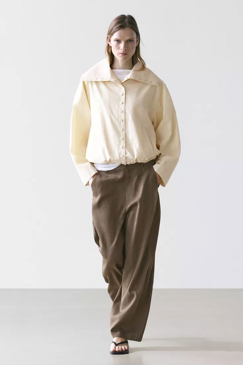 Flowing Trousers With Elasticated Waistband 