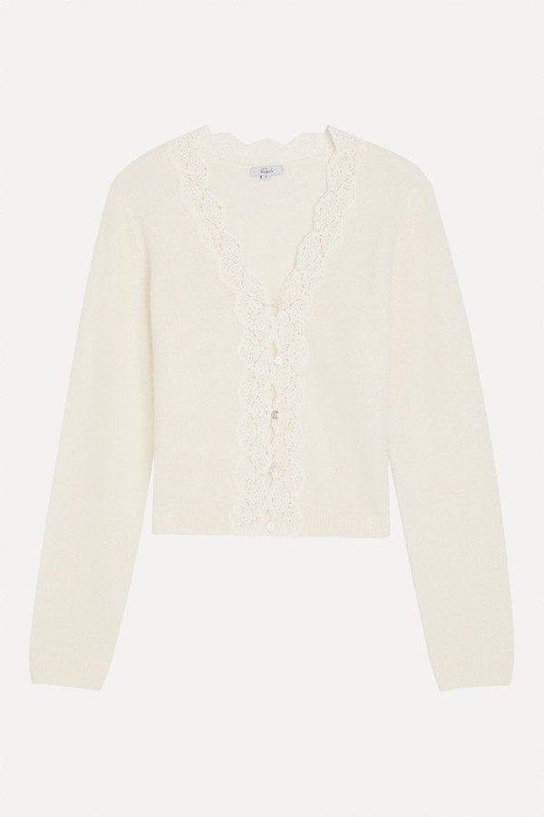 Mer Lace-Trim Alpaca-Blend Cardigan from  RAILS