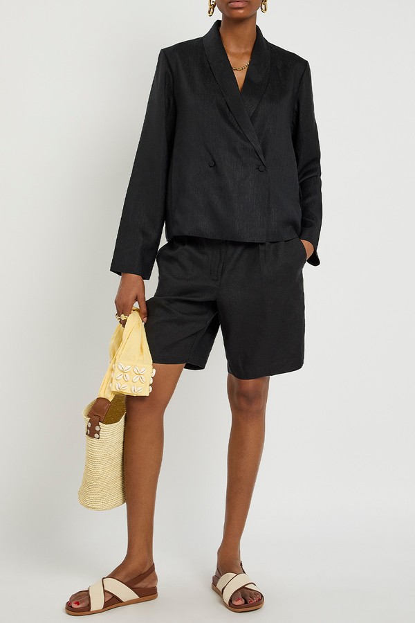 Textured Silk-Weave Jacket from Eileen Fisher