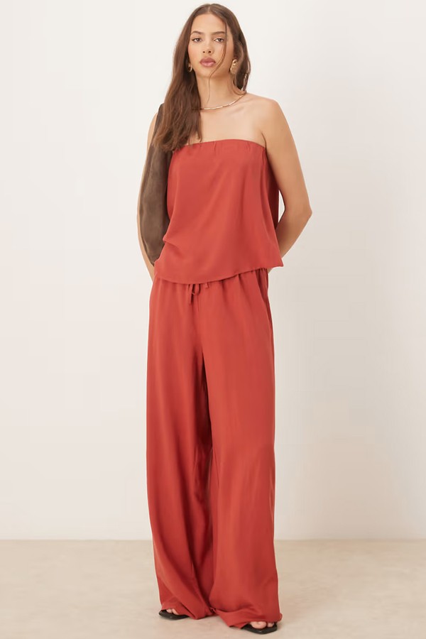 Linen Blend Trapeze Bandeau Top from ASOS DESIGN