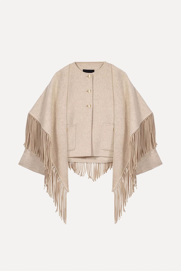 Cropped Wool Coat from Maje