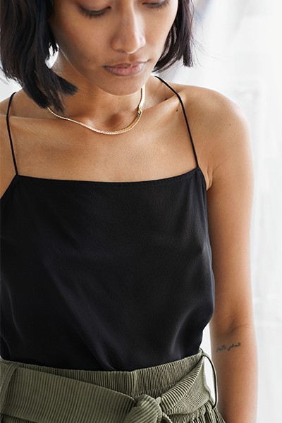 Silk Crepe Strap Top from & Other Stories