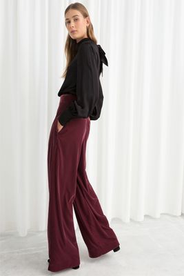 High Waisted Velvet Trousers from & Other Stories