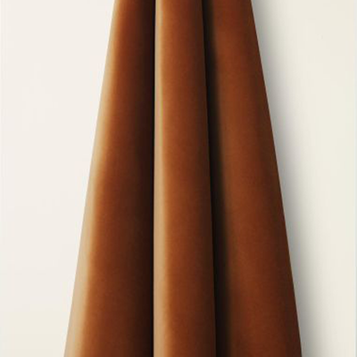 Heavy Weight Cotton Velvet In Burnt Sienna