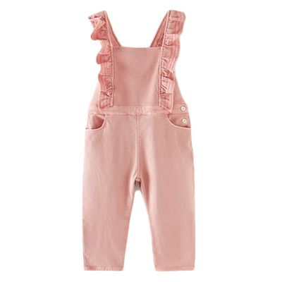 Twill Dungarees With Ruffles from Zara