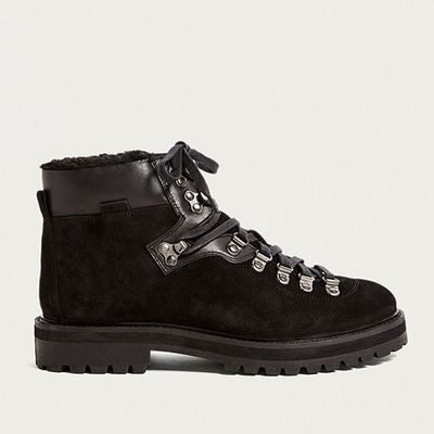 Leather + Shearling Hiker Boots from Urban Outfitters