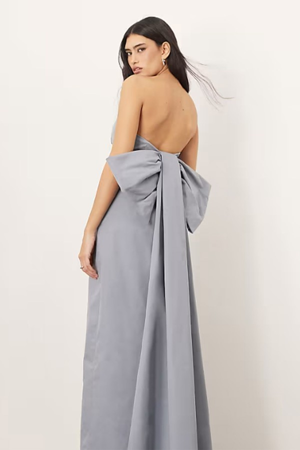 Bandeau Maxi Dress With Large Bow from ASOS Arrange