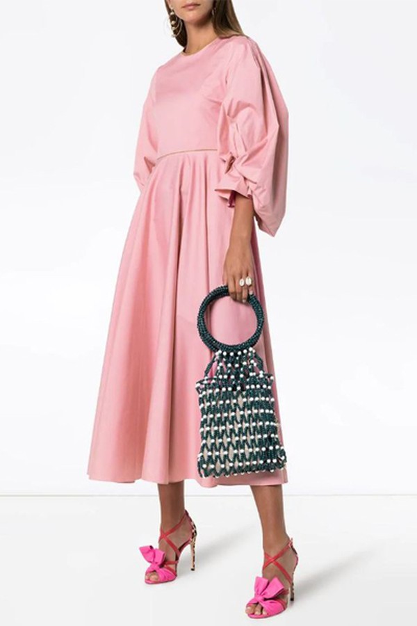 Fife Balloon-Sleeve Midi-Dress from Roksanda