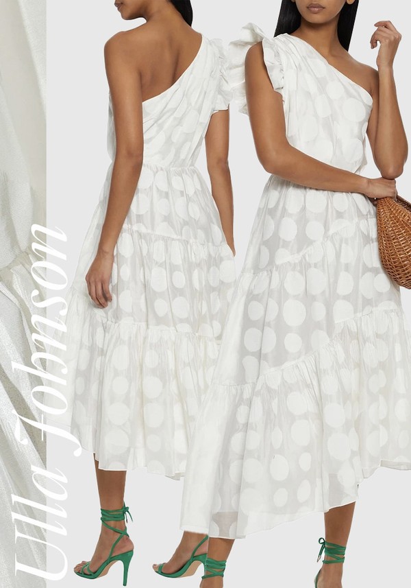Ariane One-Shoulder Organza Midi Dress, £364 (was £810) | Ulla Johnson