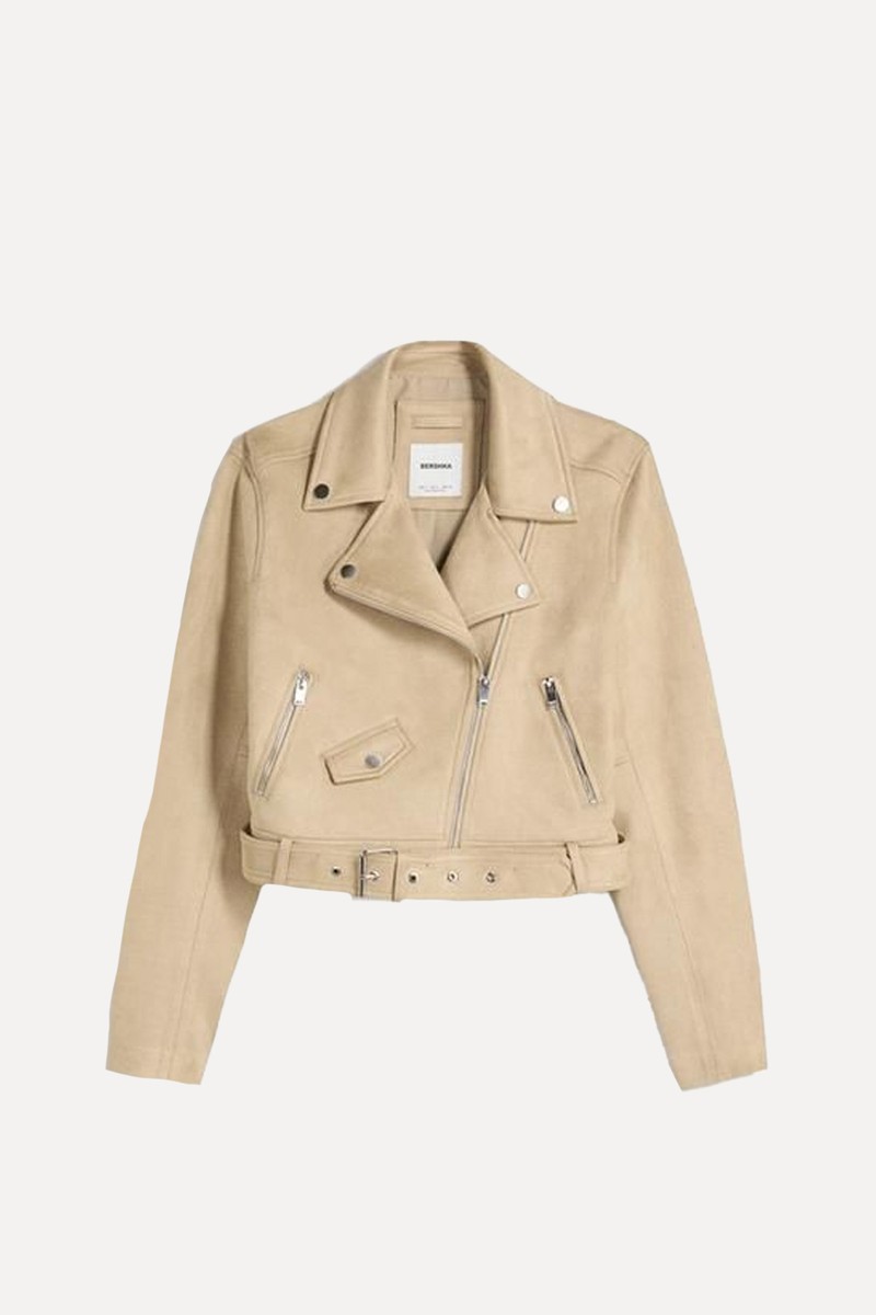 Leather Effect Biker Jacket