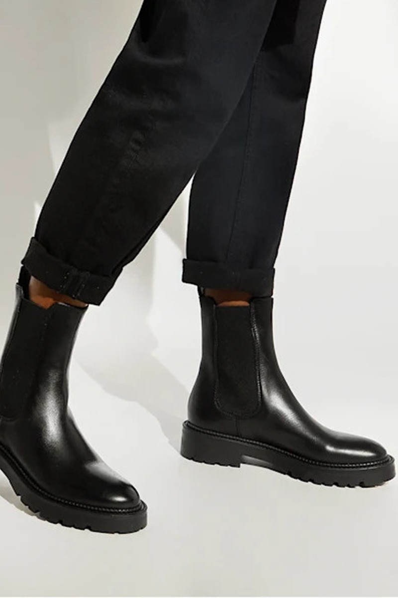 Leather Cleated Biker Boots from Dune