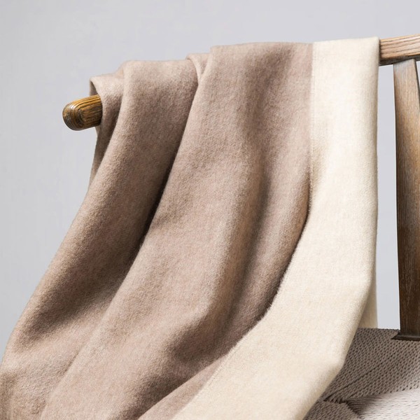 Reversible Cashmere Throw from  Johnstons Of Elgin