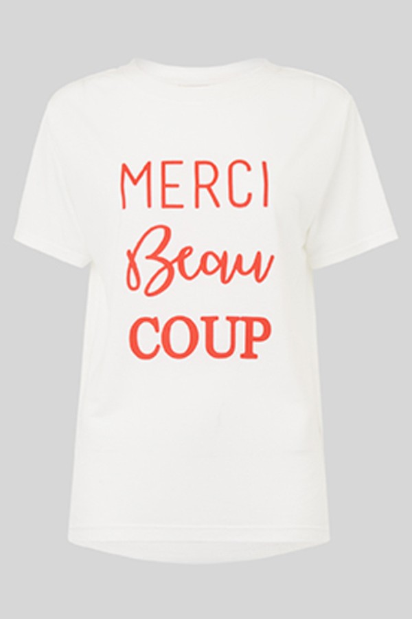 Merci Beau Coup Logo T-Shirt from Whistles