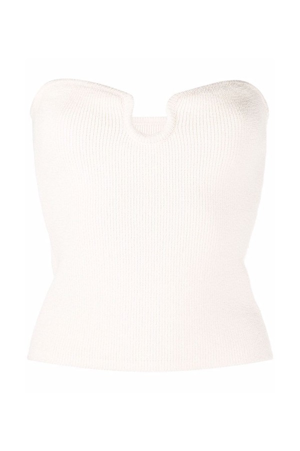 Strapless Knitted Top from Nanushka