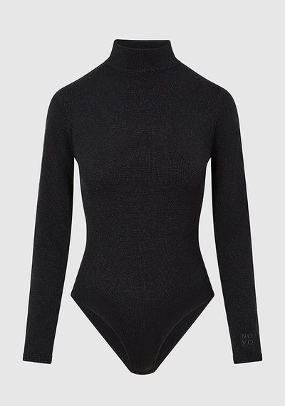 Metallic Knit Body With Embroidered Logo from Novo London