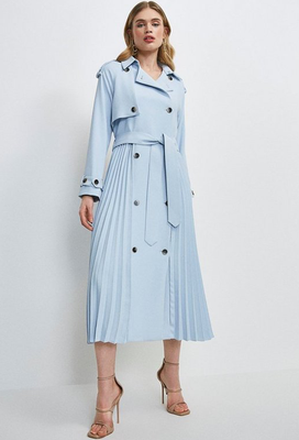 Soft Pleated Trench