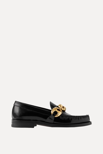 Marina Embellished Glossed-Leather Loafers from Gucci