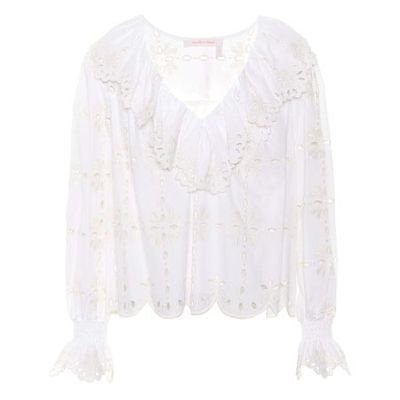 Embroidered Cotton Top from See by Chloé 