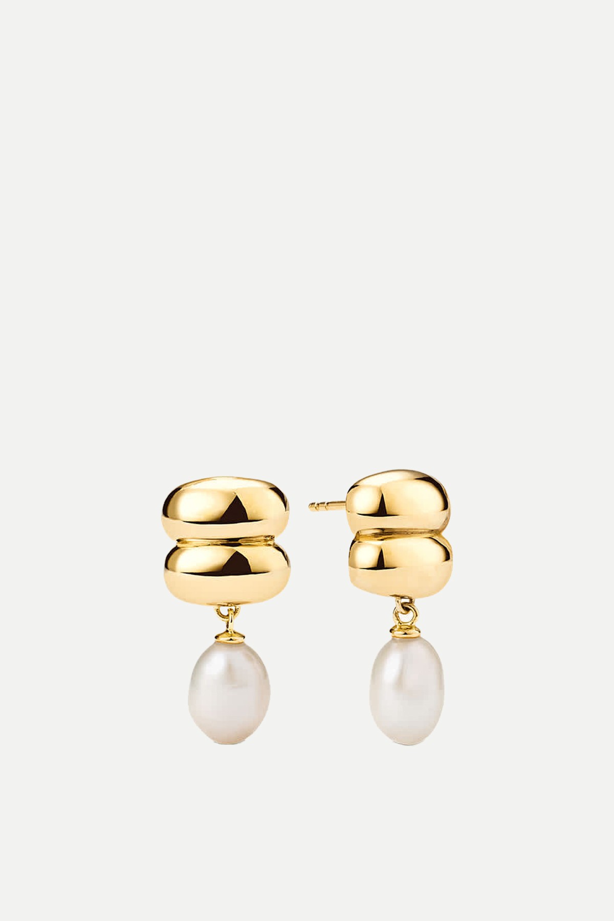 Puffy Charlotte Pearl Drop Earrings