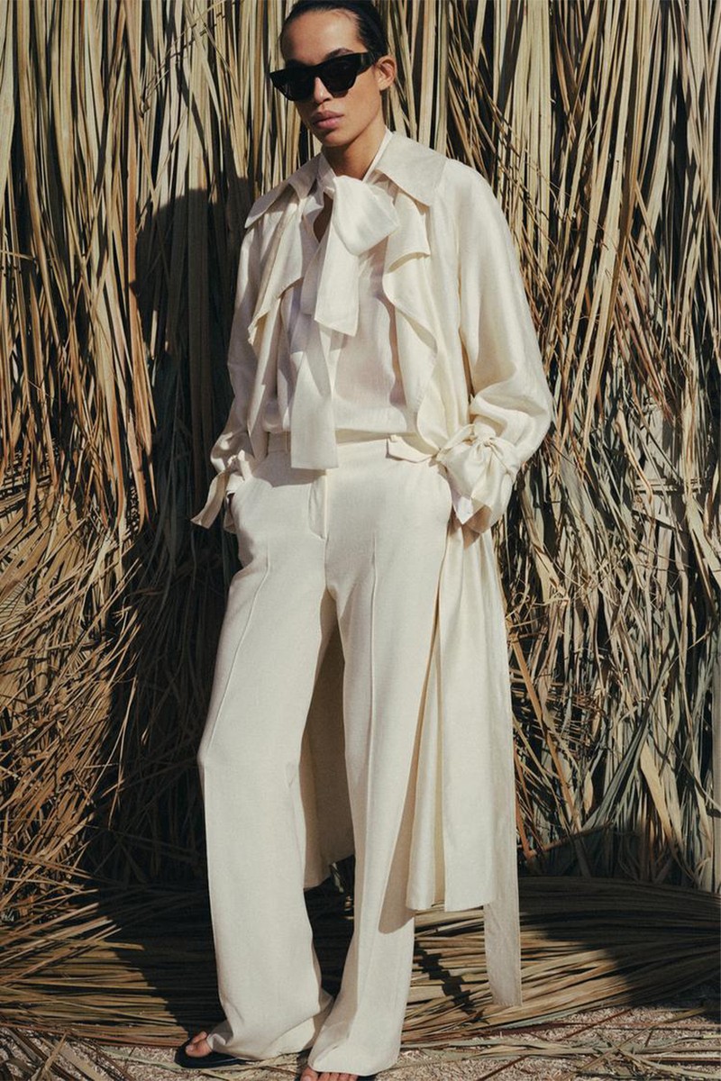 Satin Shirt With Ties