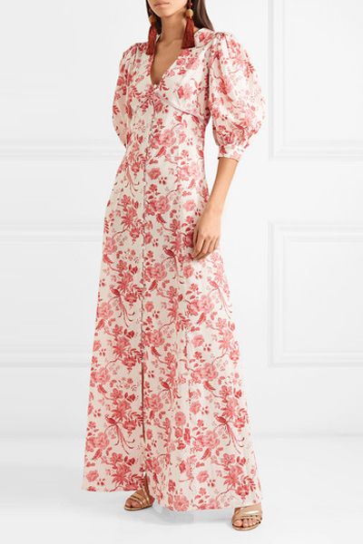 Chloe Floral-Print Cotton-Poplin Maxi Dress from Evi Grintela