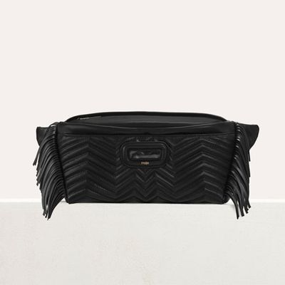 Leather Fanny Pack With Quilted from Maje