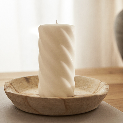 Matte Spiral-Effect Candle from Zara Home