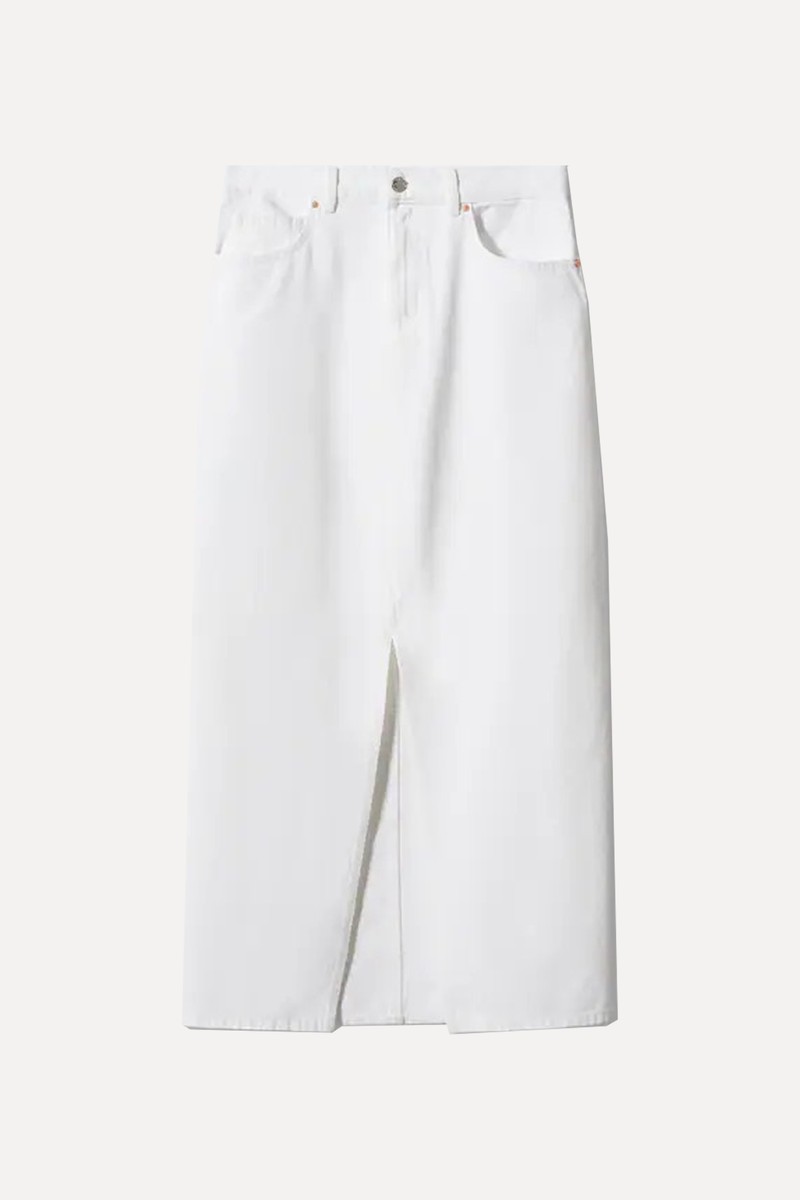 Slit Denim Skirt from Mango