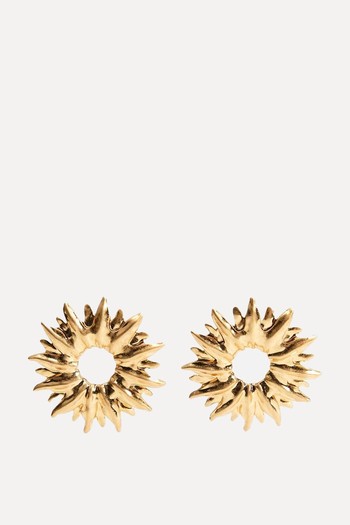 Metal Sun Earrings from Zara