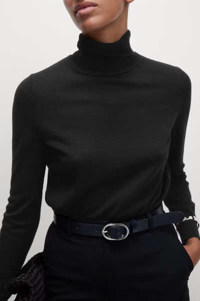 Pure Merino Wool Roll Neck Jumper