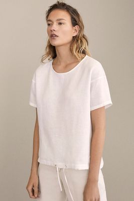 Linen T-Shirt from Massimo Dutti