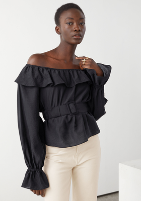 Belted Ruffle Top from & Other Stories