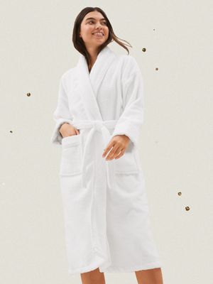 Cotton Dressing Gown, £28 (was £35) | Pure