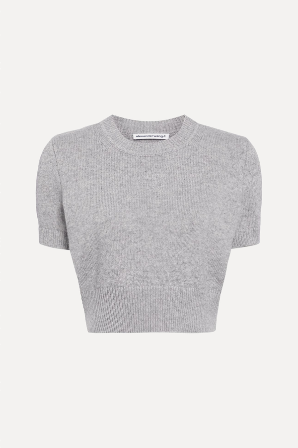 Logo-Embossed Knitted Top from Alexander Wang