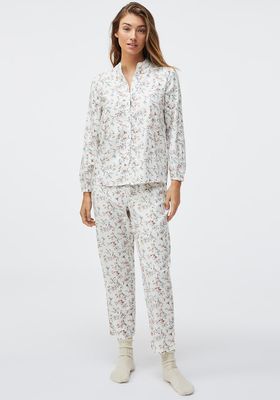 Cotton Ditsy Floral Shirt from Oysho